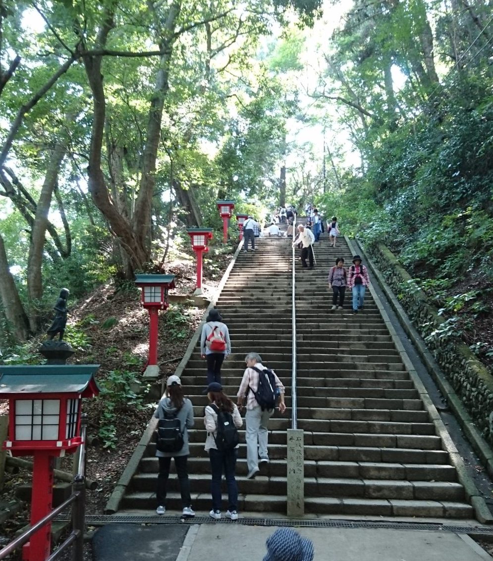 男坂の急階段