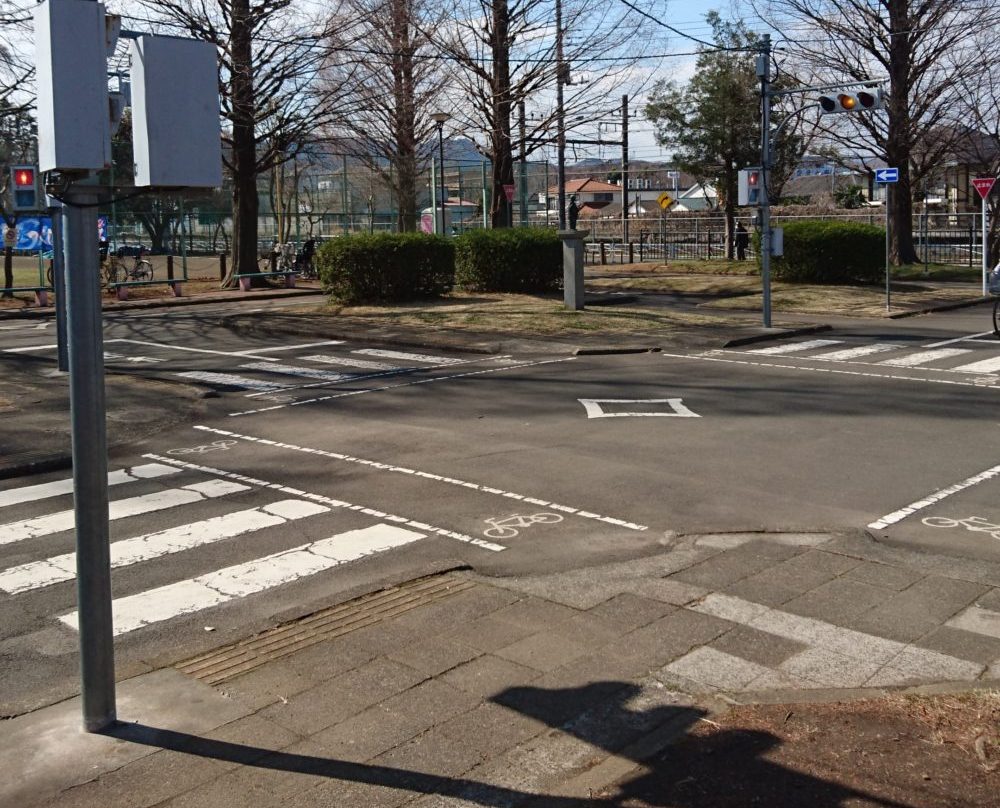 東浅川交通公園の自転車練習場